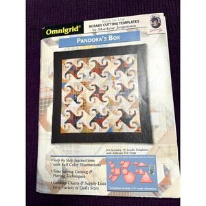 omnigrid rotary cutting templates pandoras box quilt
